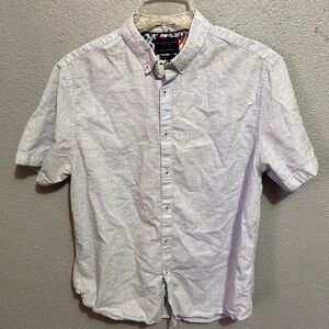 Denim & Flower Ricky Singh light blue button up size large